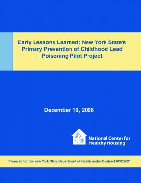 Early Lessons Learned: New York State's Primary Prevention of Childhood Lead Poisoning Pilot Project