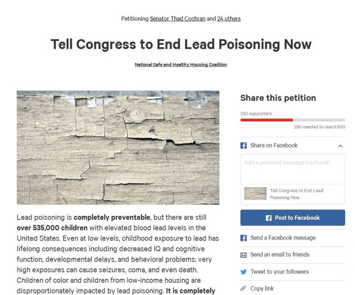 Stand Up and Be Counted in the Fight Against Lead Poisoning | NCHH
