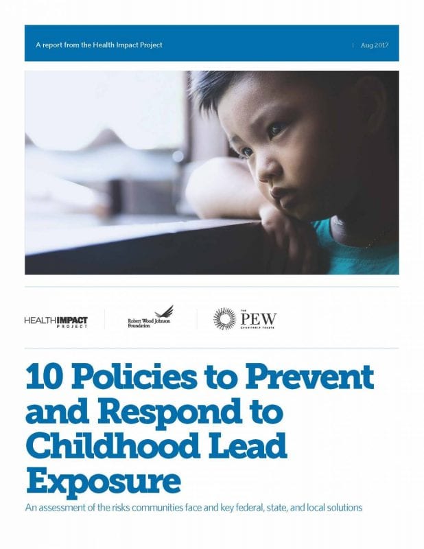 10 Policies to Prevent and Respond to Childhood Lead Exposure