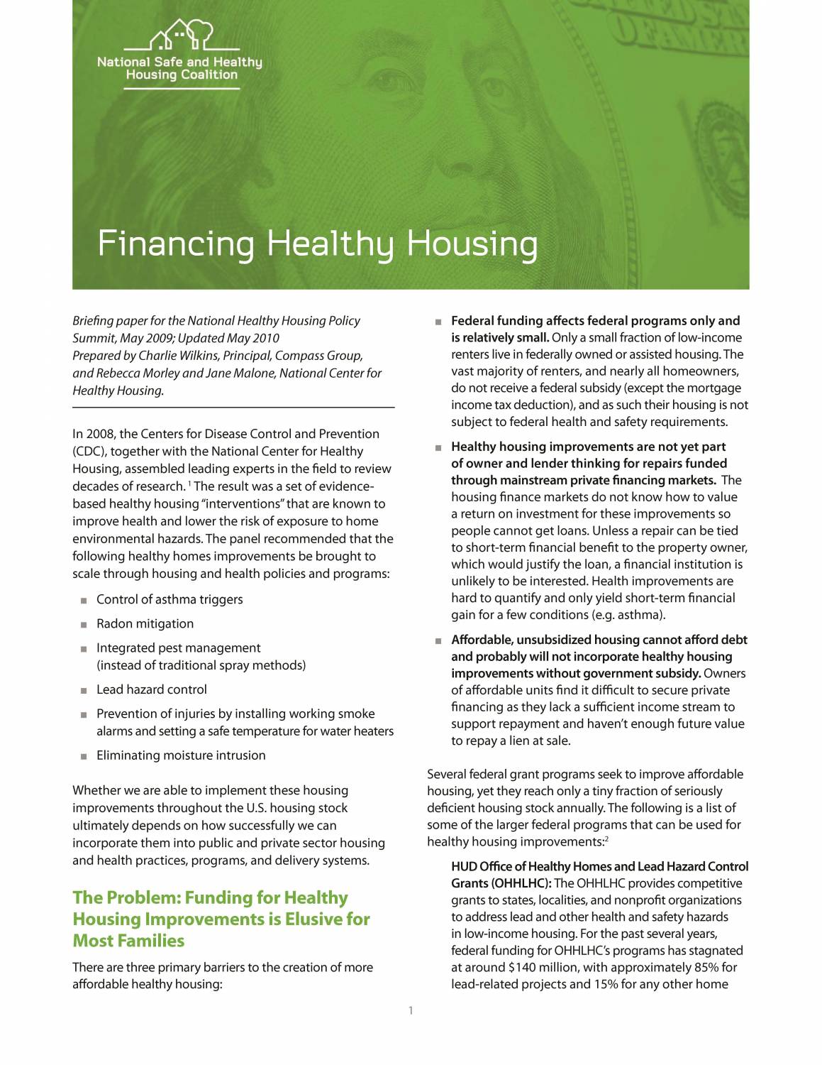 Financing Healthy Housing