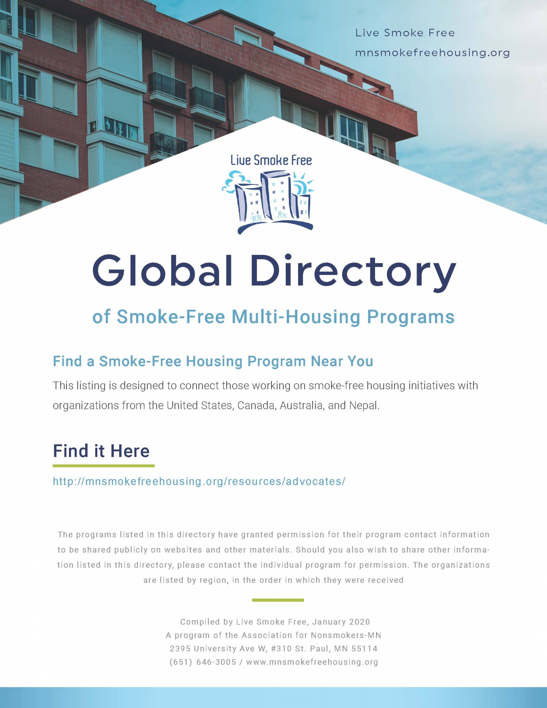 Global Directory of Smoke-Free Multi-Housing Programs