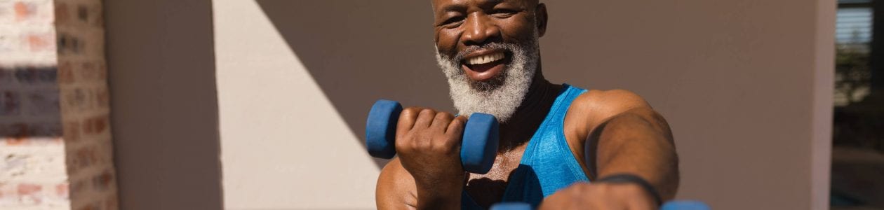 Older Adult Man Exercising
