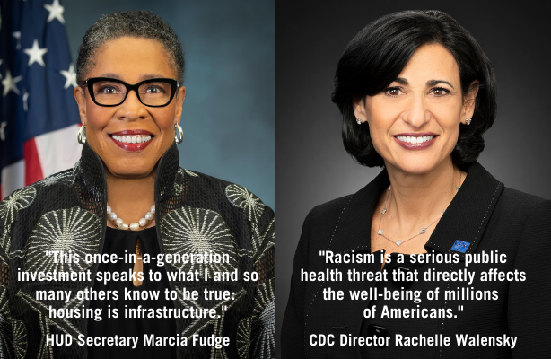 HUD Secretary Marcia Fudge and CDC Director Rachelle Walensky