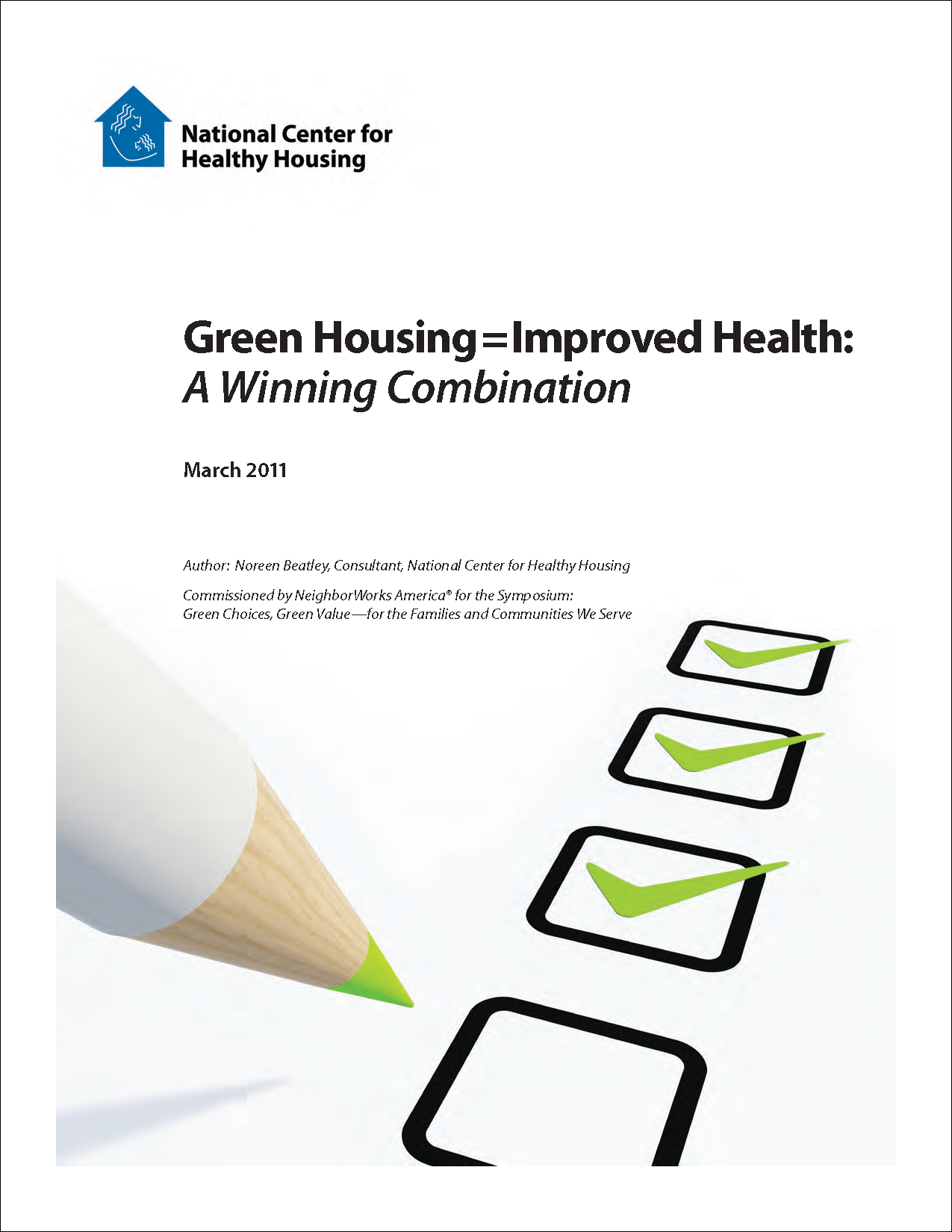 Green Housing = Improved Health: A Winning Combination