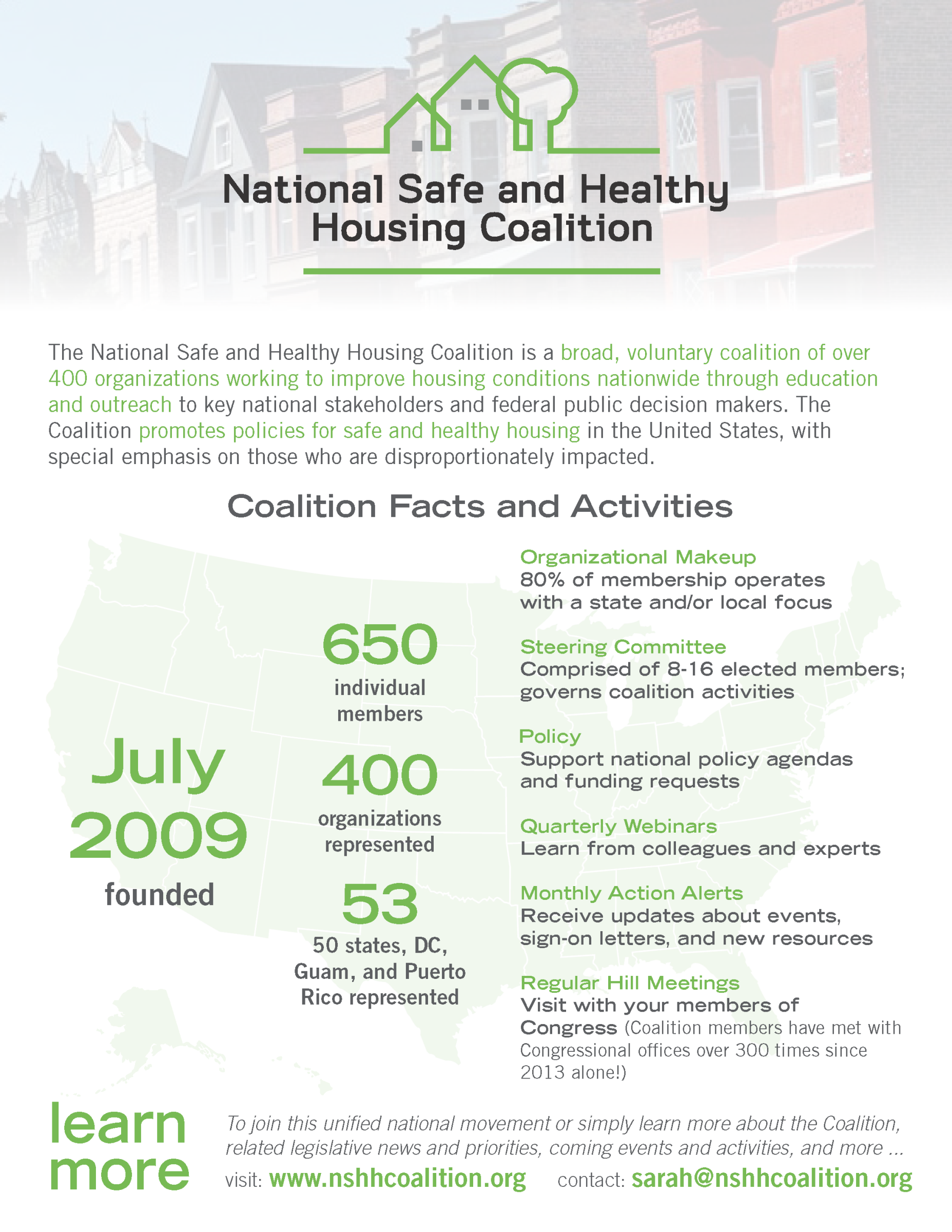 NSHHC Facts and Activities