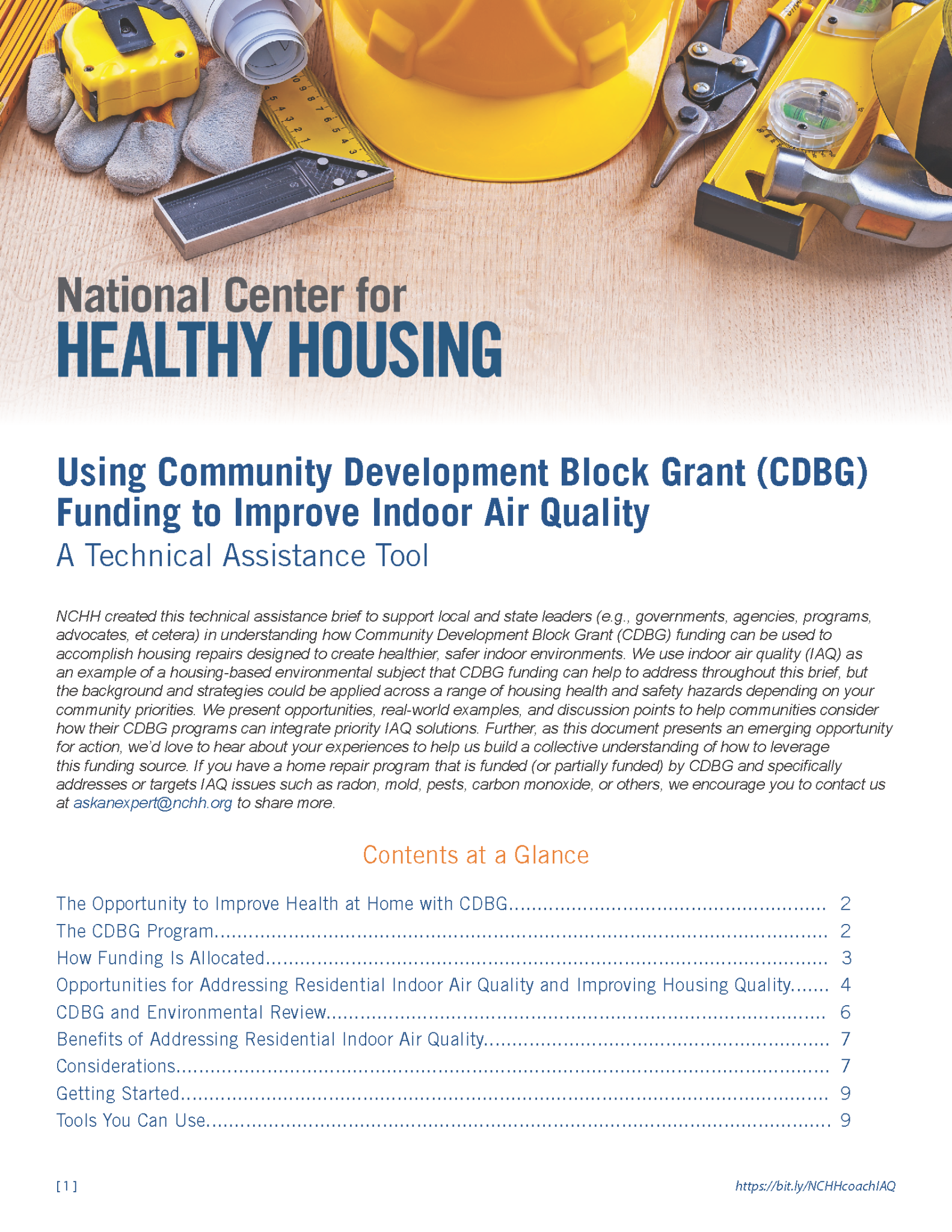 Using Community Development Block Grant (CDBG) Funding to Improve ...