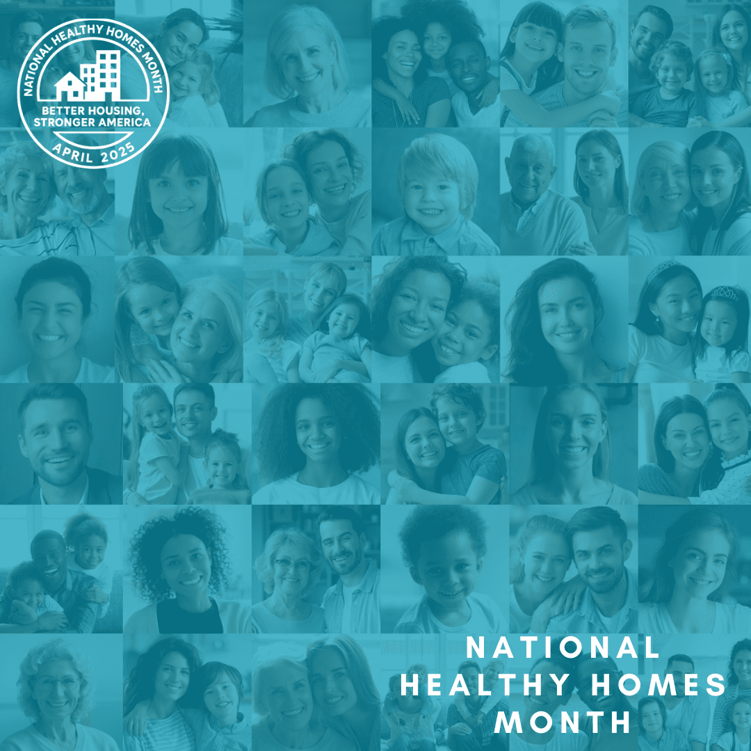 Unofficial National Healthy Homes Month 2025 Instagram post template, style 1