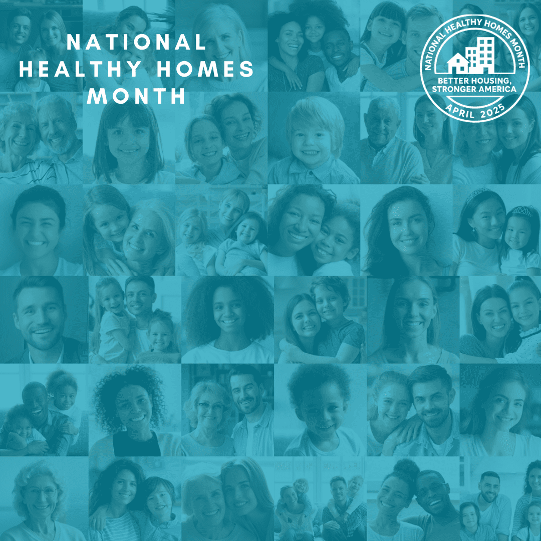 Unofficial National Healthy Homes Month 2025 Instagram post template, style 2